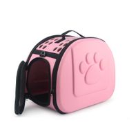 Maletín Transportador Huella Para Gatos Y Perros Rosado