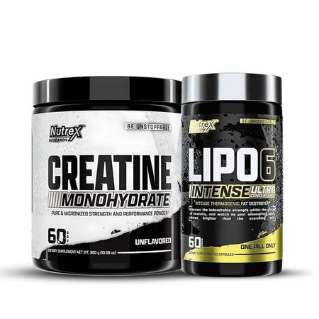 Creatina Nutrex Research 300 g + Lipo 6 Black Intense 60 cap