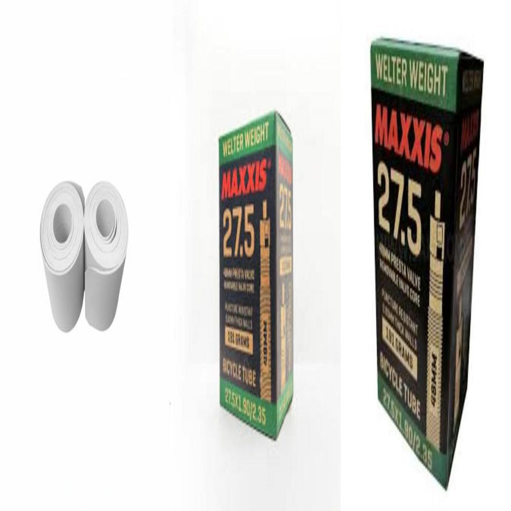 2 CÁMARAS MAXXIS 27.5 +BANDAS ANTIPINCHAZOS PARA BICICLETA