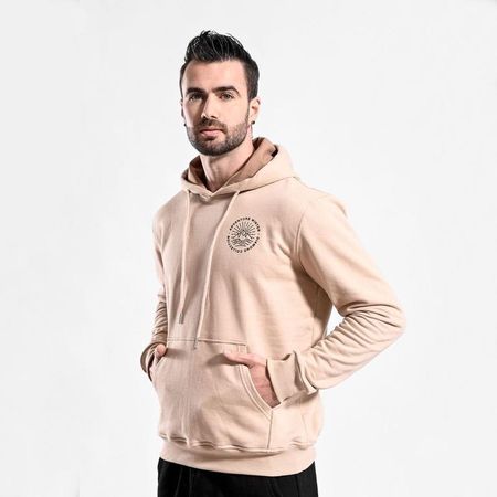 Polera de algodón afranelada hombre beige Arcoi S Beige