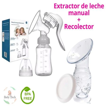 Extractor de Leche Manual Recolector Incoloro