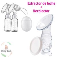 Extractor de Leche Eléctrico Doble  Recolector de leche Blanco