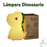 Lámpara led de silicona para bebe Dinosaurio Blanco
