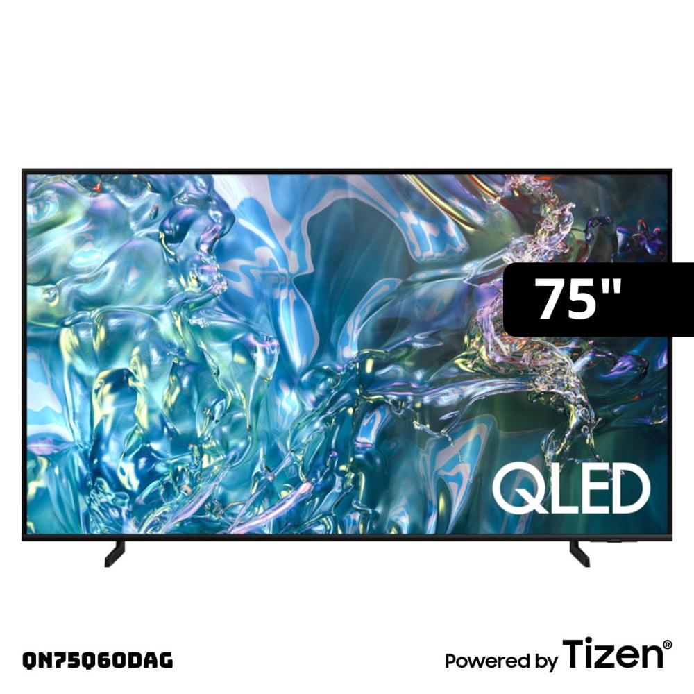 TELEVISOR SAMSUNG 75 QLED SMART TV TIZEN OS 4K CRYSTAL UHD LED QN75Q60DAGXPE