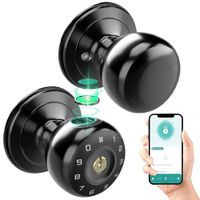 Cerradura Inteligente Smart Chapa Biometrica Pomo Perilla Negro K03