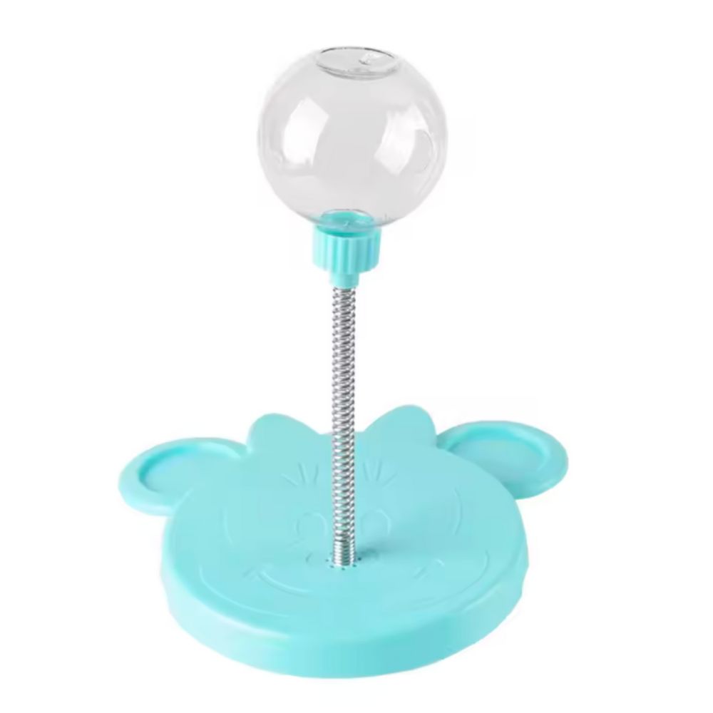 Bola Dispensadora de Comida Interactiva con Resorte Rosado