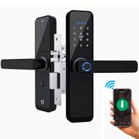 Cerradura Inteligente Smart Chapa Biometrica Digital Wifi Negro X9