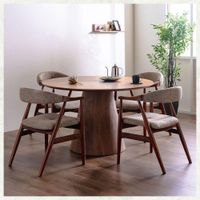 JUEGO DE COMEDOR 4 SILLAS ALBERTH CAMEL
