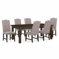 JUEGO DE COMEDOR 6 SILLAS OLIVER BEIGE