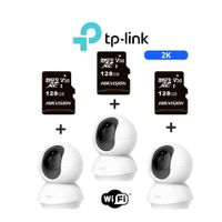 Kit de 3 Cámaras de seguridad Tapo C210 2K + Micro SD128GB -TpLink