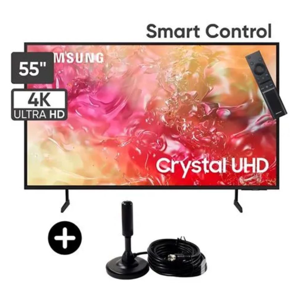 Televisor Samsung 55"" Smart TV Crystal UHD 4K 55DU7000 + Antena Digital