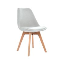 Silla De Comedor Diseño Ghost Gris Claro Ofideas