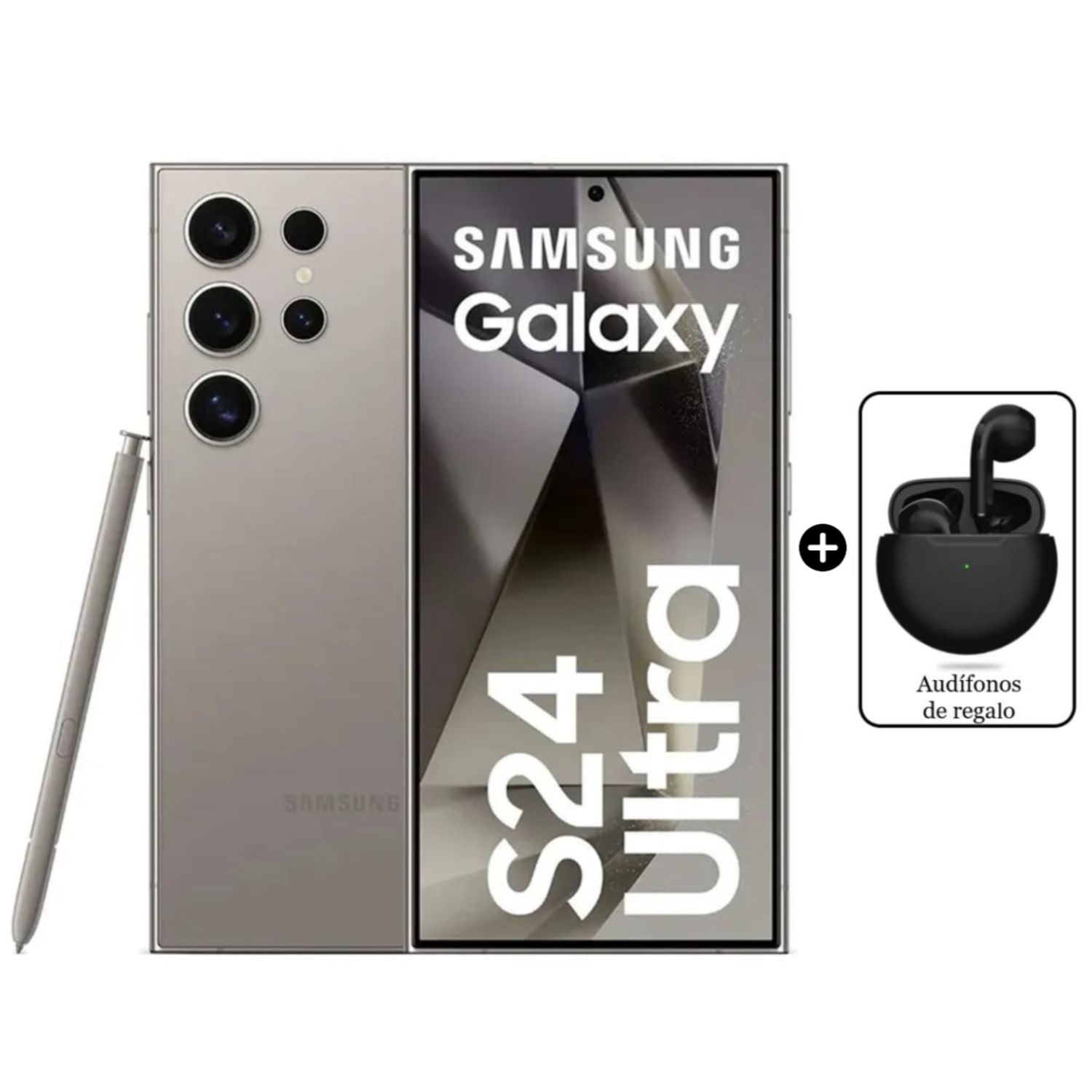 Samsung Galaxy S24 Ultra 5G 256gb 12gb Ram Gris + Audífono
