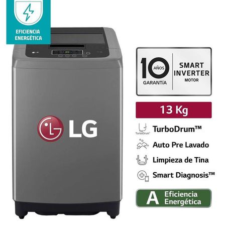 Lavadora LG de 13 kg carga superior WT13BPBK