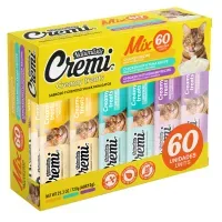 Snack para Gato Cremi Box Mix De Pollo Pack 60 Tubos Variados