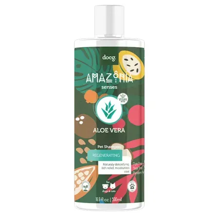 Shampoo para Perros y Gatos Amazonia Senses Aloe Vera 500ml