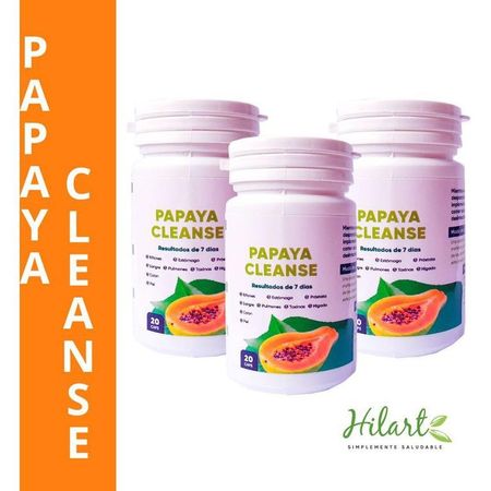 PAPAYA CLEANSE - pack x 3 - elimina toxinas y parásitos