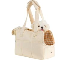 Bolso Para Mascotas Pequeñas Talla M Beige