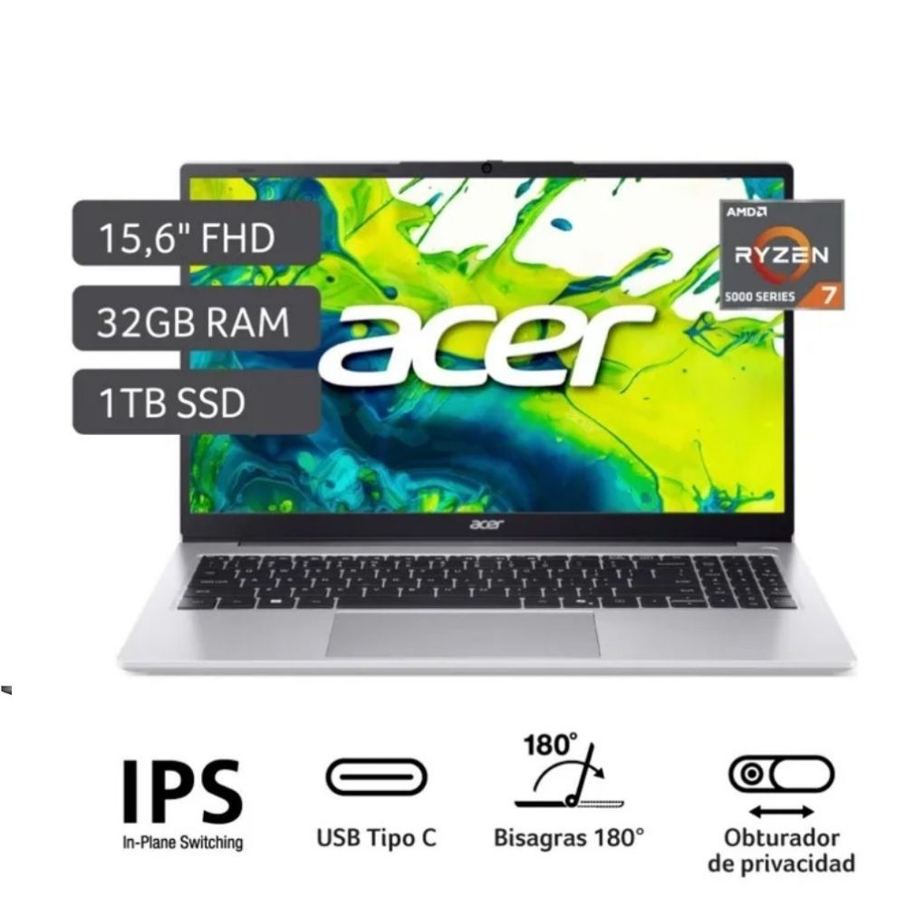 Laptop Acer AL15-43P-R8W7 PLATA