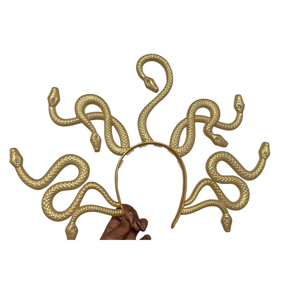 Diadema Medusa Chic Grande Vincha Gold