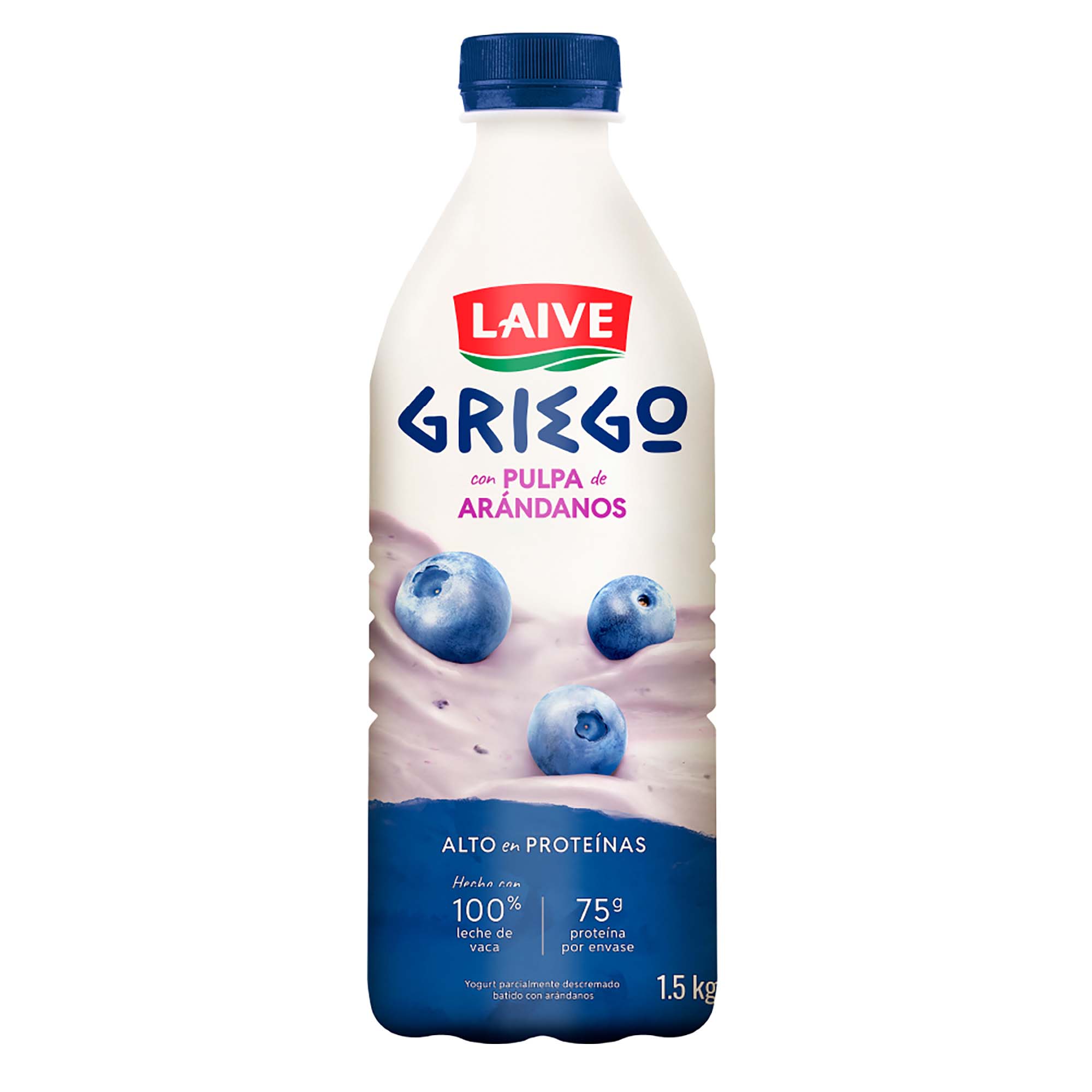 Yogurt Griego LAIVE Arándanos Botella 1.5Kg