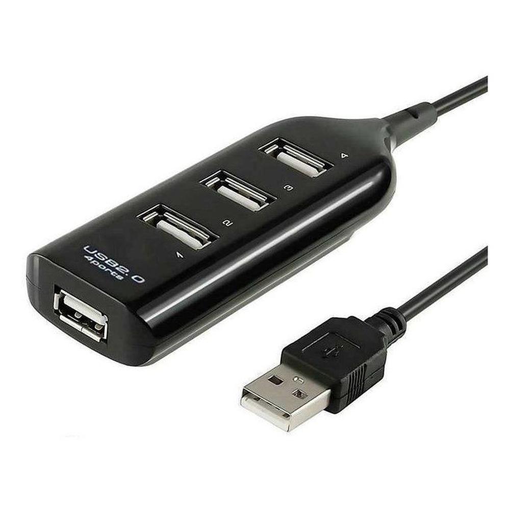 Hub usb extension 4 puertos-negro
