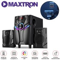 Parlante 2,1 Maxtron MAX S200 Hertz Subwoofer 4"" USB BT AUX