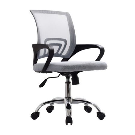 Silla de Oficina Bonno Atlantis Eco Polipropileno Gris con Malla Importada