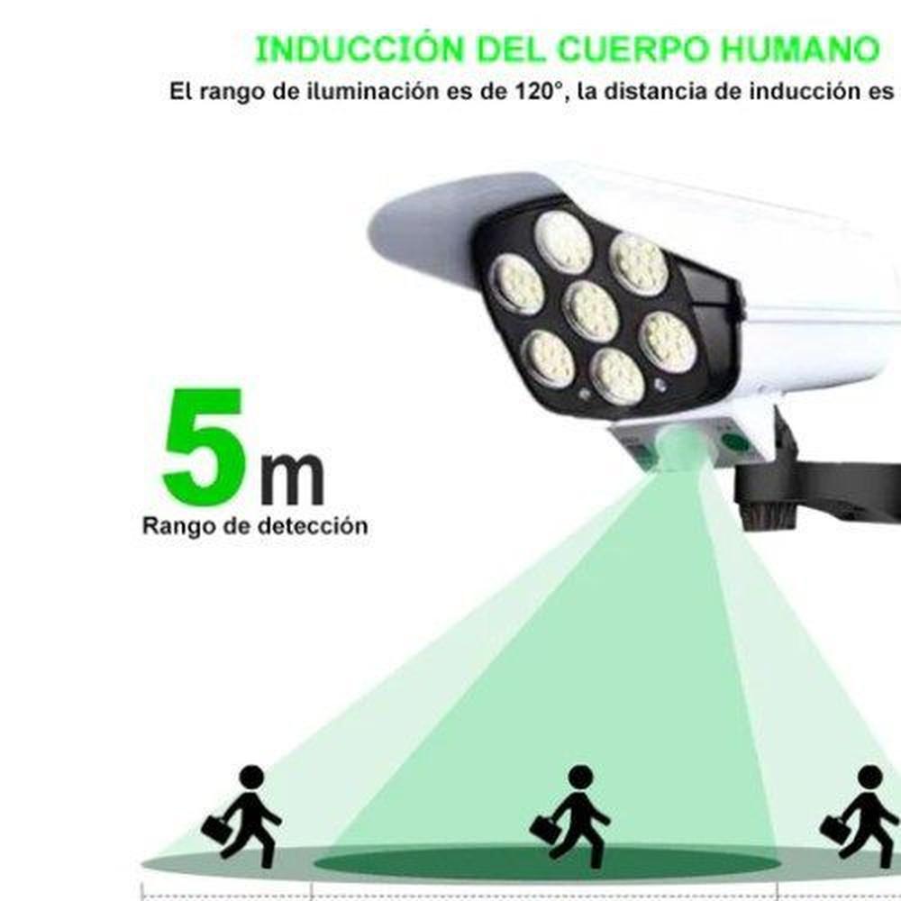 Lámpara solar con sensor recargable control remoto de calidad