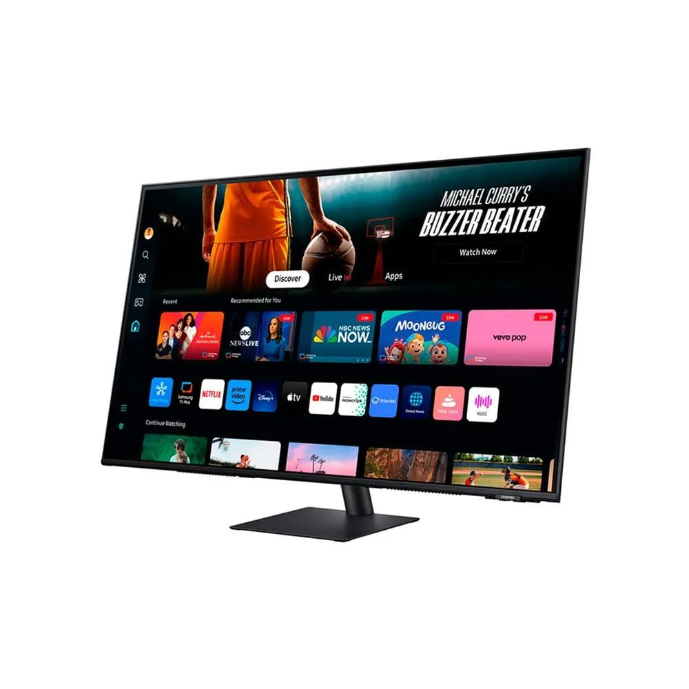 Monitor Samsung Smart M7 de 43"" 4K UHD, WiFi y Bluetooth con parlante y control integrado