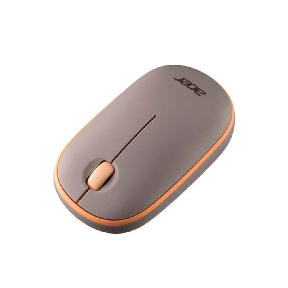 Acer Wireless Mouse Peach - Ratón Inalámbrico Ergonomico, Conectividad USB, Diseño Elegante