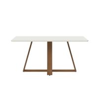 MESA DE COMEDOR AVENA 1.6 OFF WHITE  VIDRIO
