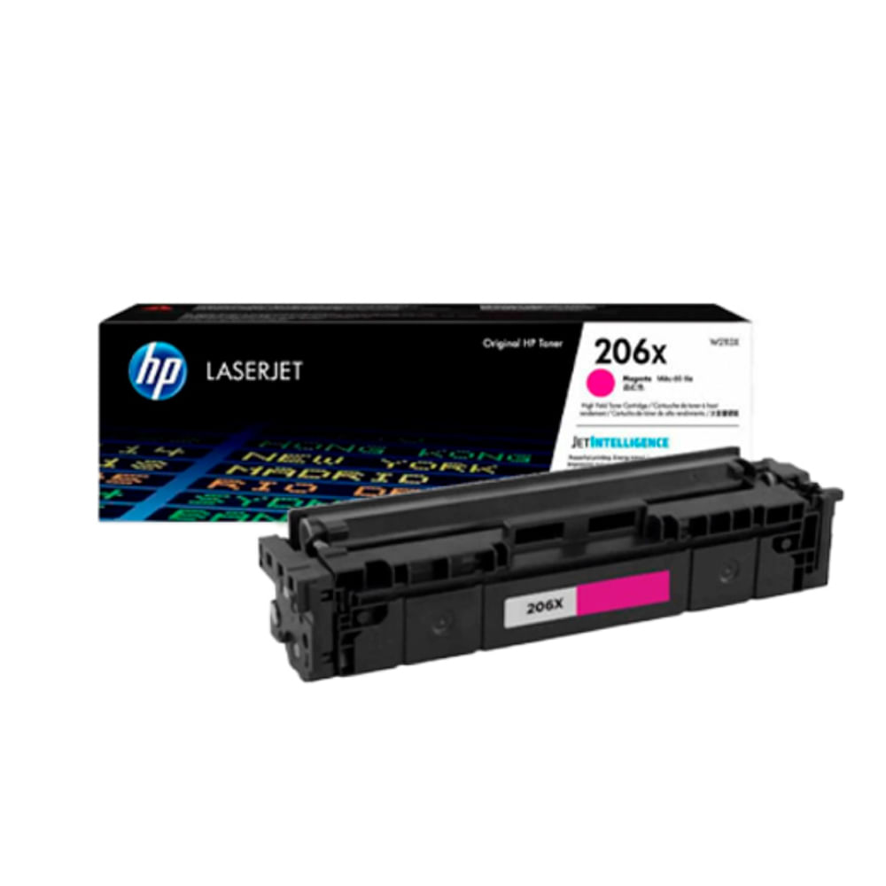 Tóner HP W2113X (206X) Color Magenta para L.J. M255 - Rinde 2,450 Páginas - Excelente Calidad de Im