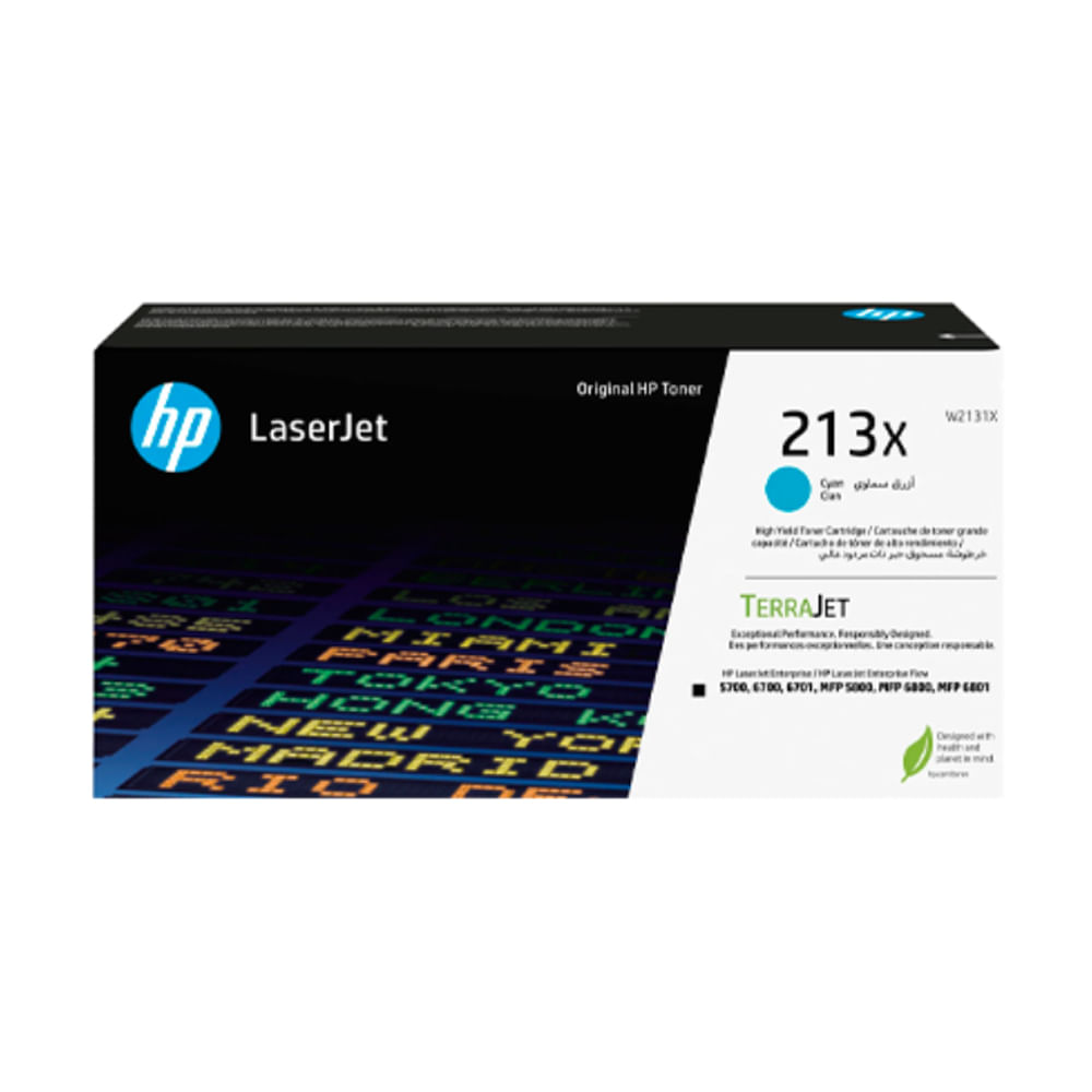 Tóner HP W2131X Cyan 6,000 Páginas para Impresoras LJ 5800 - Alta Calidad de Imprenta