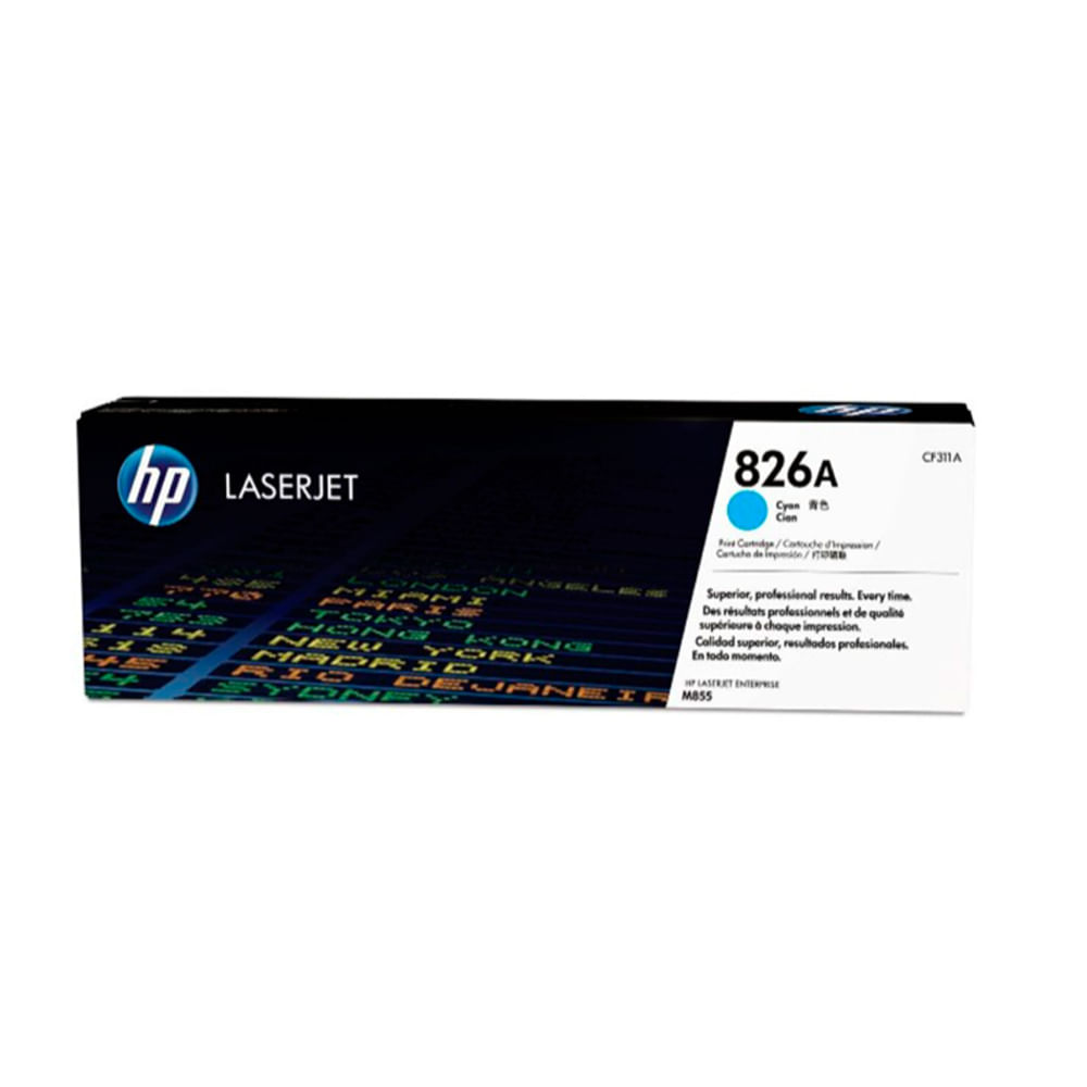 Tóner HP CF311A (826A) Cyan para impresora LaserJet M855DN - Alta calidad y rendimiento óptimo