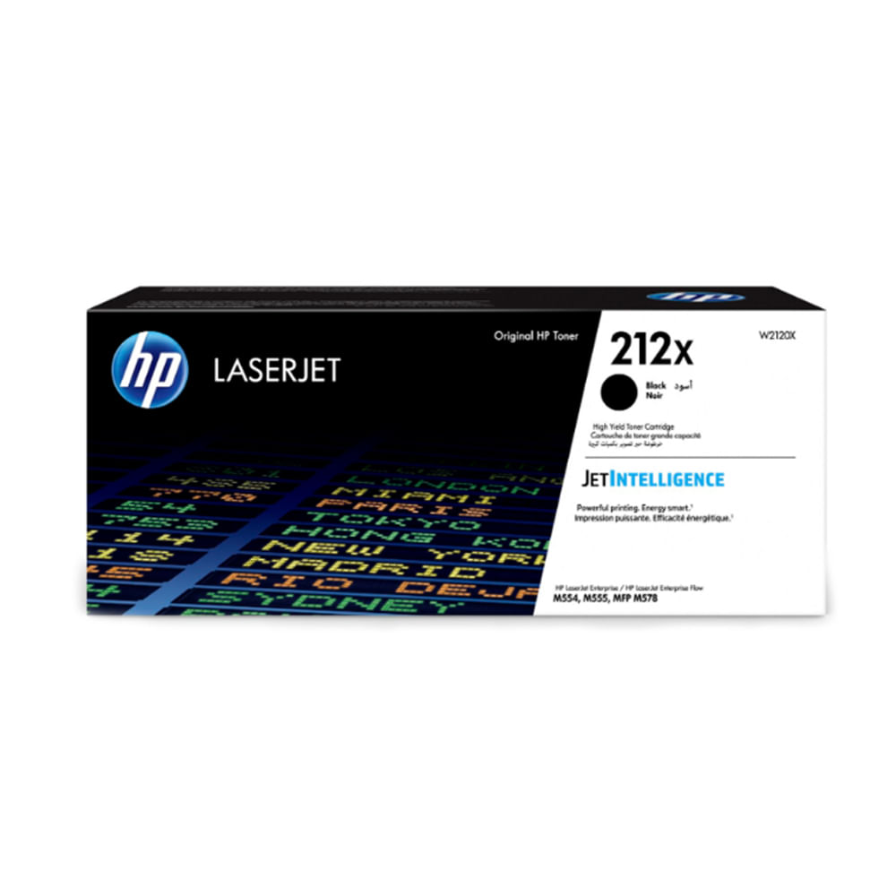 Tóner HP W2120X (212X) Negro para LaserJet M555 - 13,000 Páginas - Impresión de Alta Calidad