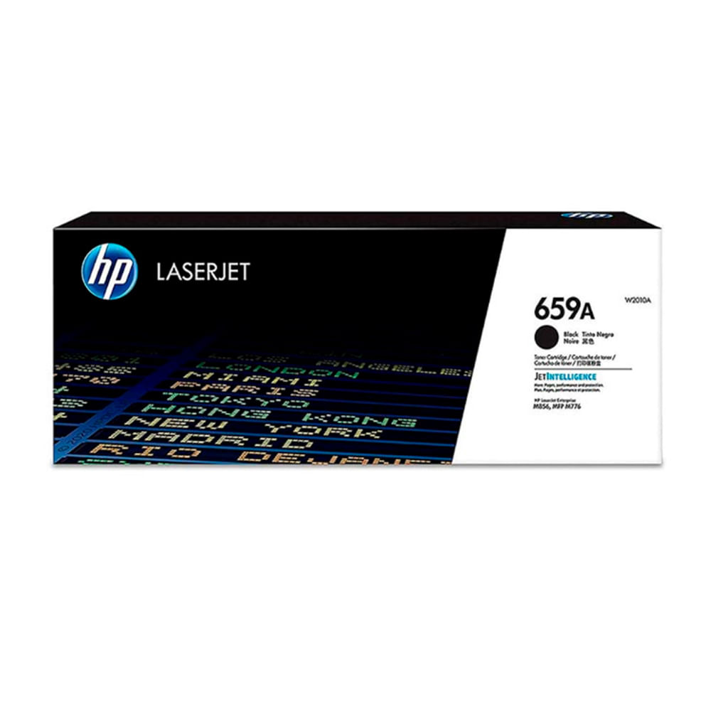Tóner HP W2010A (659A) Negro para Impresora LaserJet M856 - 16,000 Páginas, Alta Capacidad