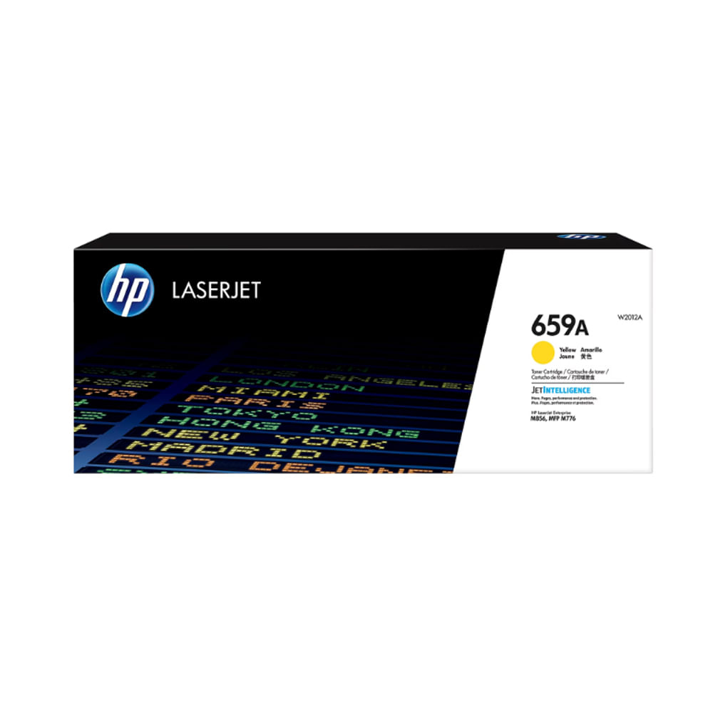 Toner HP W2012A (659A) Amarillo para Impresora LaserJet M856 - 13,000 Páginas de Alta Calidad