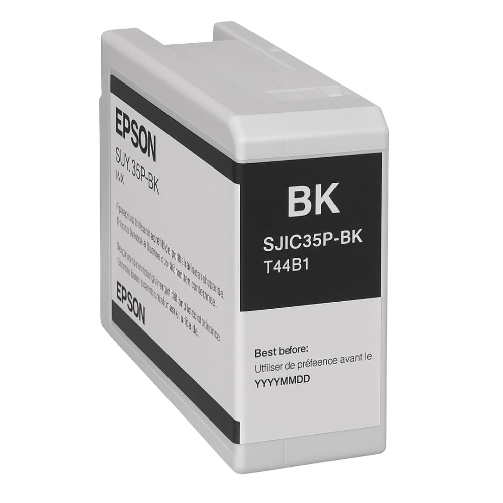 Cartucho de tinta negra Epson C13T44B120, alta calidad y rendimiento para impresoras Sjic35P-K