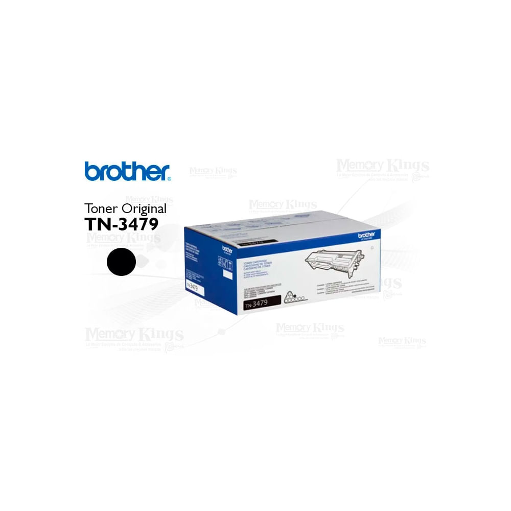 Cartucho de tóner Brother TN-3479 para L5650DN, 12000 páginas, rendimiento óptimo para oficina