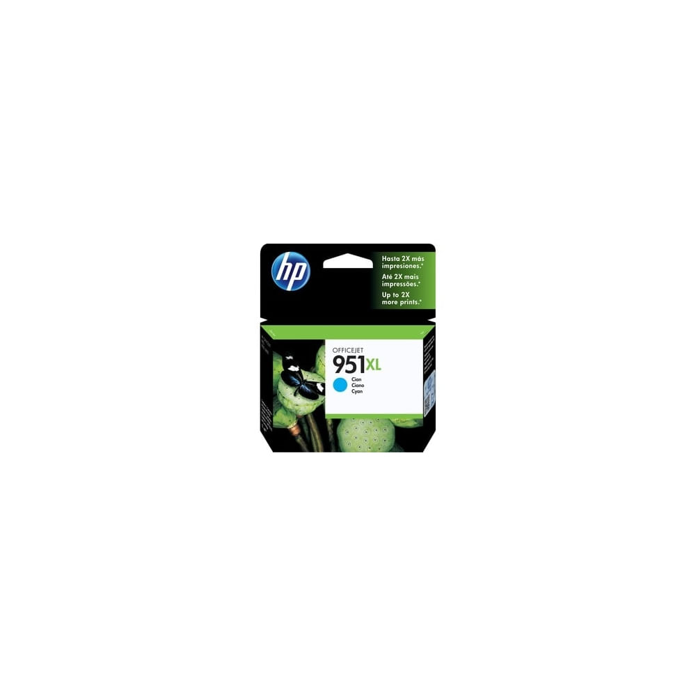 Cartucho de tinta HP 951XL cian 24 ml - Alto rendimiento original para impresoras HP