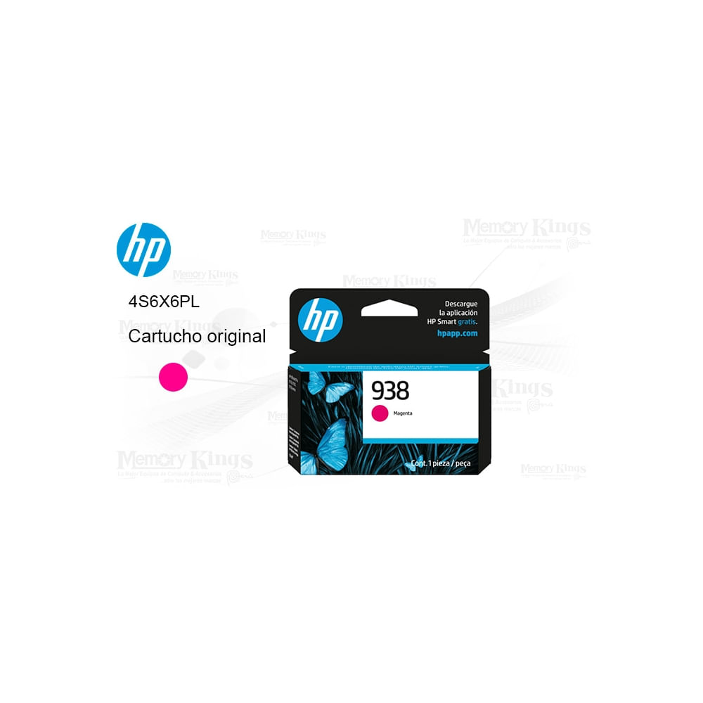 Cartucho de Tinta HP 938 Magenta Original para Impresoras - 800 Páginas de Alta Calidad