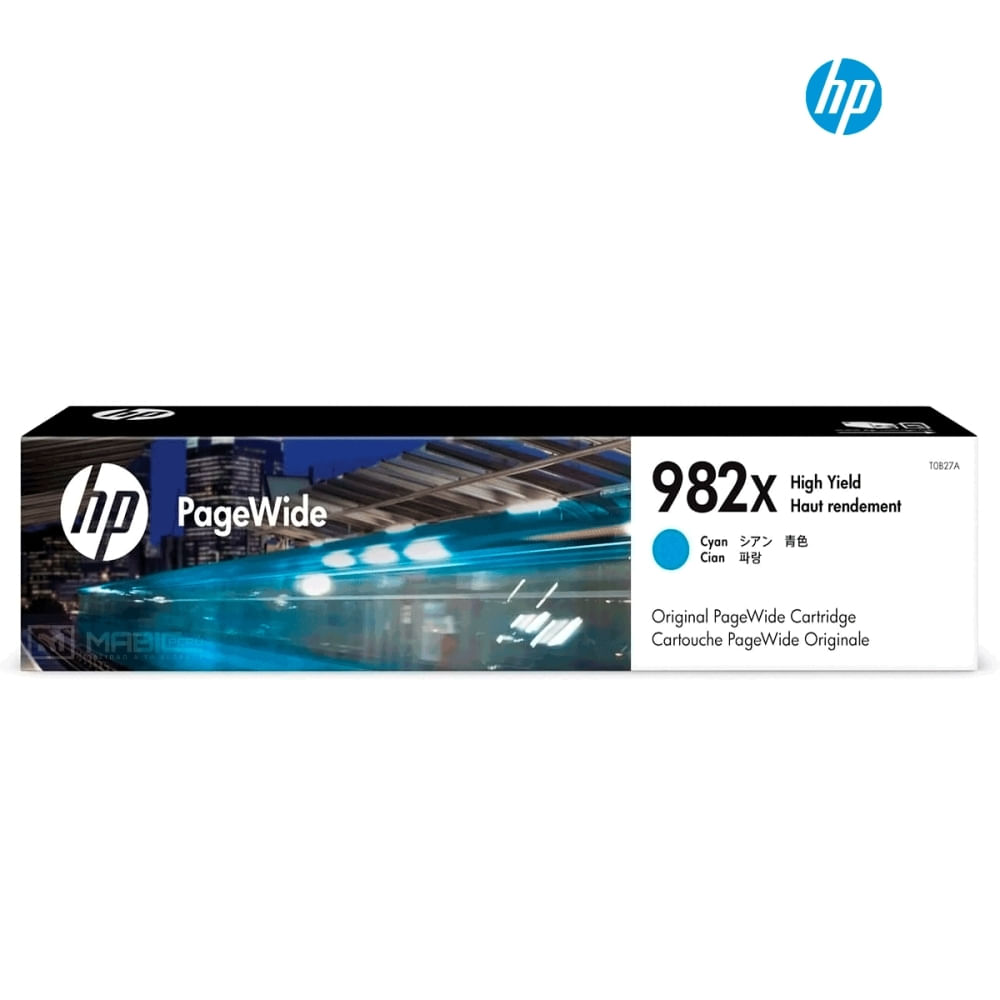 Cartucho de tinta HP 982X, color cian, alta capacidad para impresiones de calidad superior