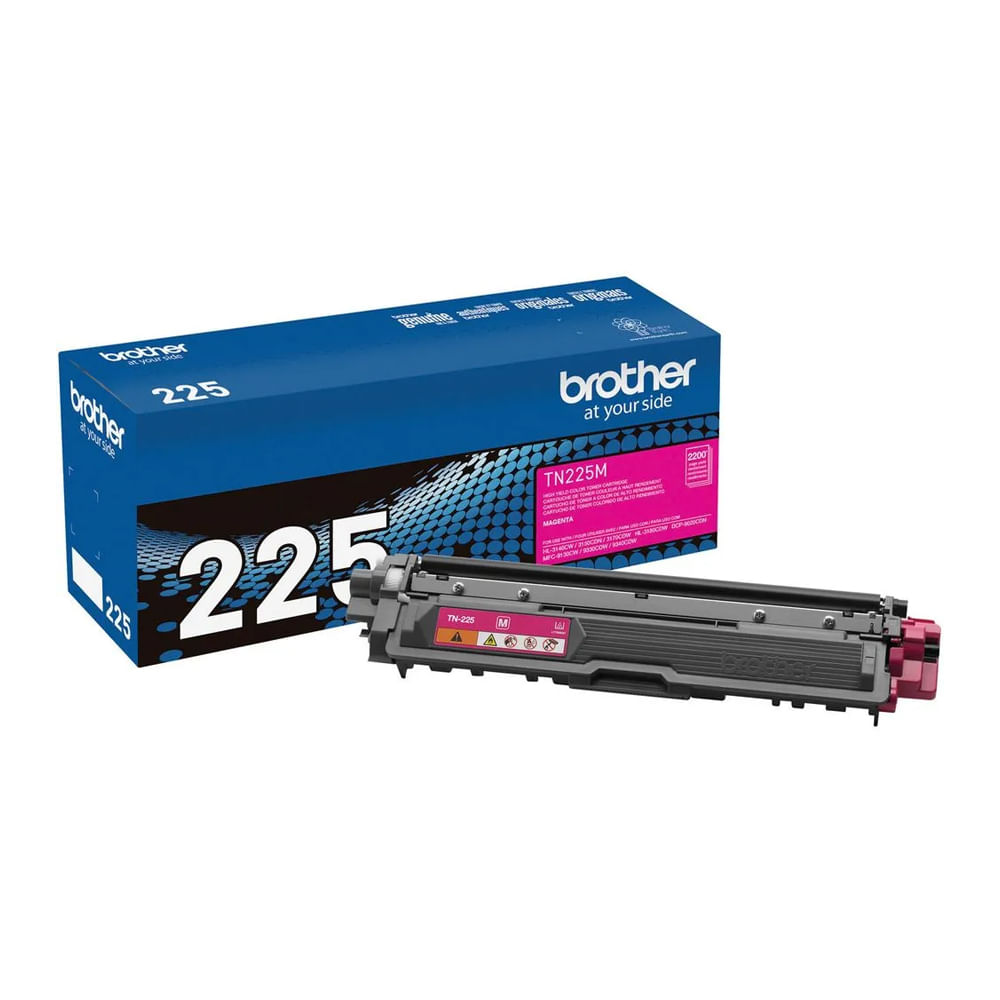 Cartucho de tóner Brother TN225M Magenta Original para Impresoras Láser, Alto Rendimiento 1ud