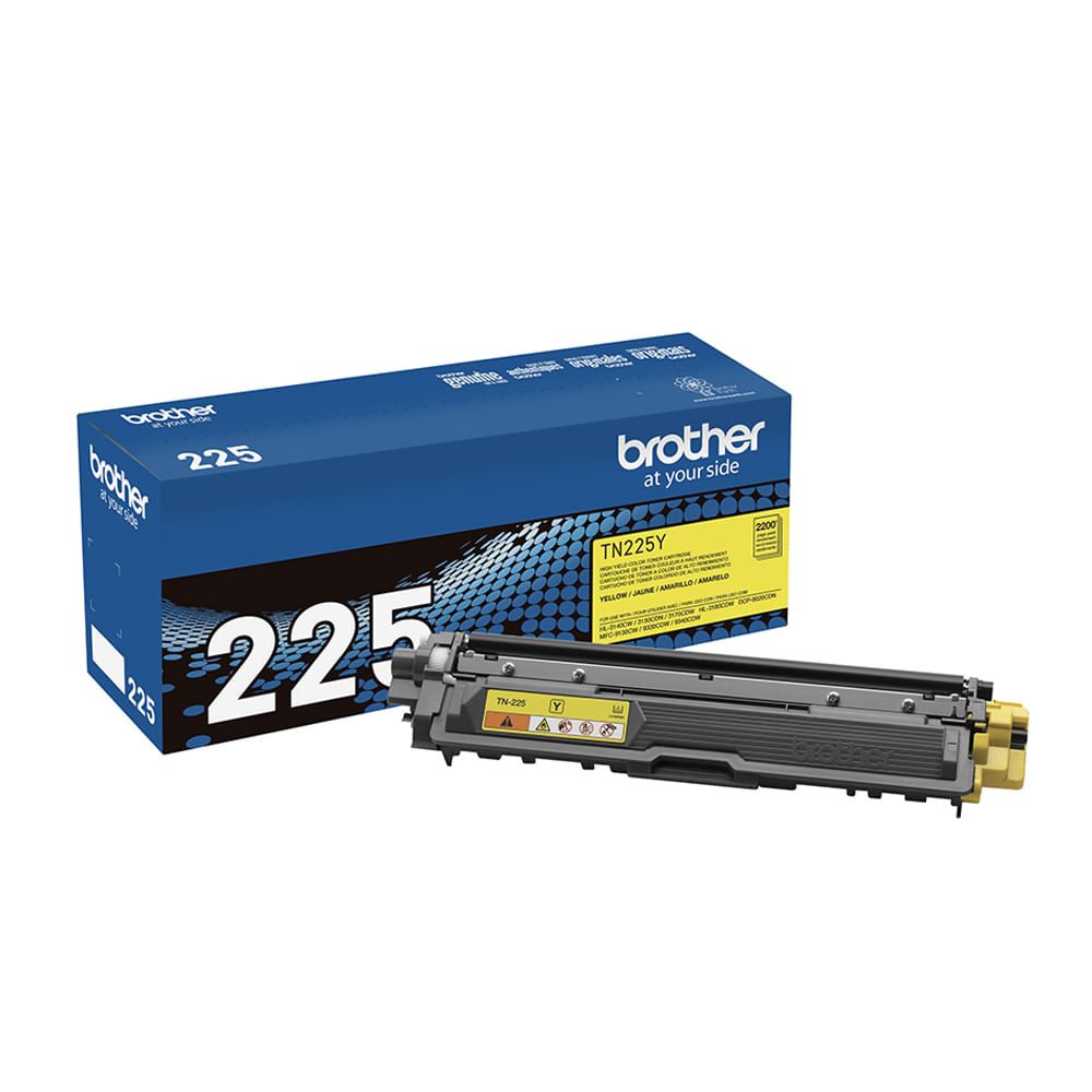 Cartucho de Tóner Brother TN225Y Amarillo Original - Alto Rendimiento para Impresoras Láser