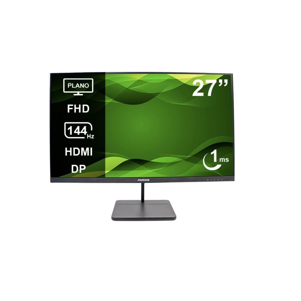 Monitor ADVANCE ADV-2755S 27 Pulgadas FHD IPS 144Hz 1ms HDMI DP Audio OUT