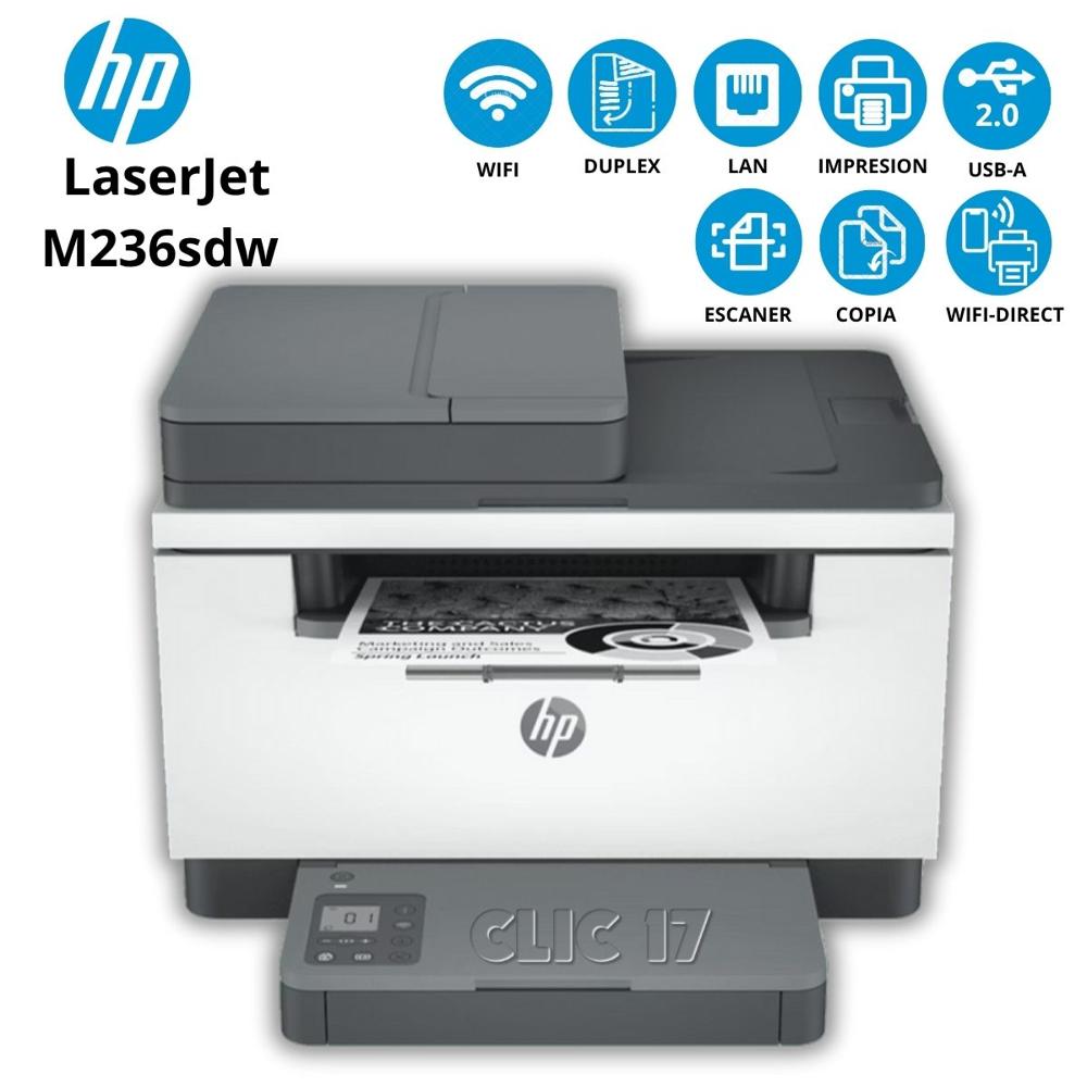Impresora Láser Multifunción HP LaserJet M236sdw Inalámbrico