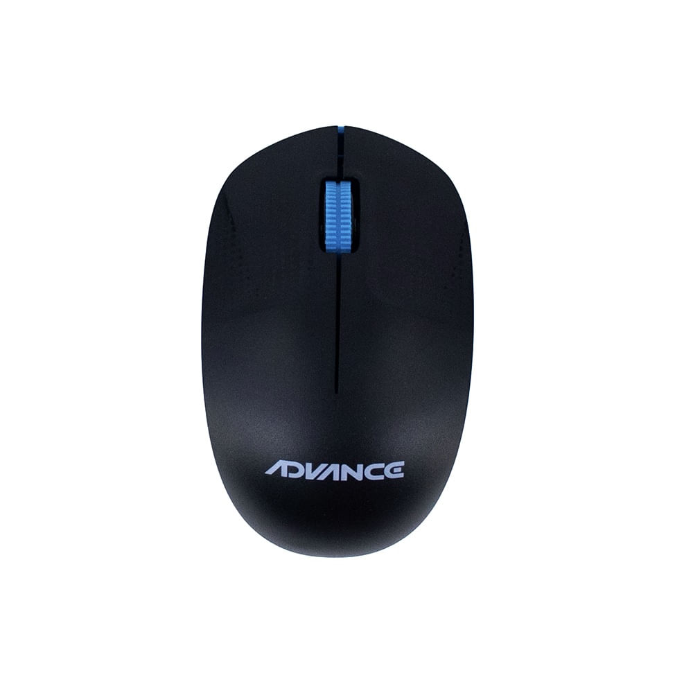 Mouse inalámbrico Advance ADV-1238S USB 3 botones azul