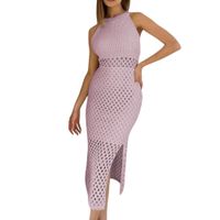 Vestido Minifalda De Tela Por Dentro Material Hilo Tacto 247 Mill-28 Color Rosado
