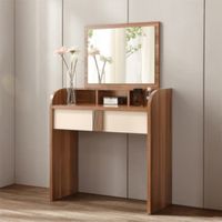 Tocador Moderno Melissa 1 Cajón Marrón/Blanco R&R MUEBLES